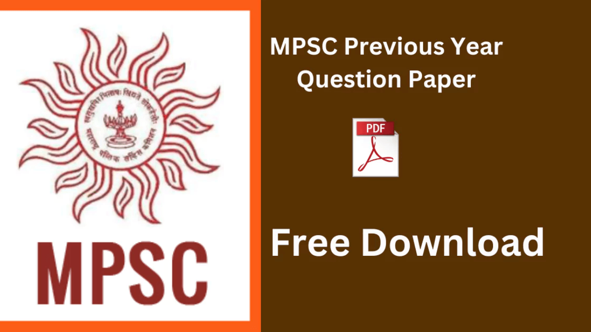 MPSC Previous Year Question Papers PDF Download